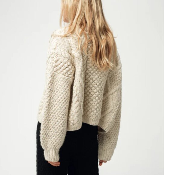 I love Mr. Mittens Oversized Cropped Crewneck Cream XS/S - Picture 6 of 6